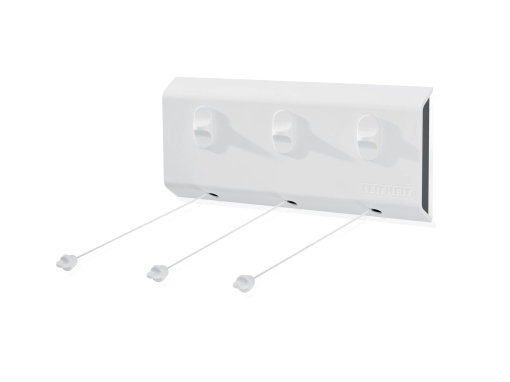 Uscator de perete Leifheit Rollfix Triple 150 Longline, 3 x 5 m franghie de rufe, suport de uscare extensibil, uscator cu economie de spatiu, uscator de rufe pentru perete, interior si exterior, suport de spalat montat pe perete