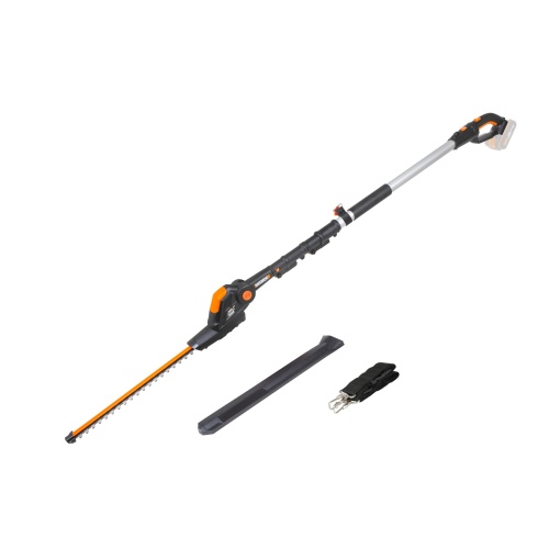 WORX WG252E.9 Aparat de tuns gard viu telescopic cu acumulator - Latime de taiere de 45 cm - Maner telescopic reglabil in 10 directii pana la 3,20 metri inaltime - Compatibil PowerShare - Fara baterie si incarcator