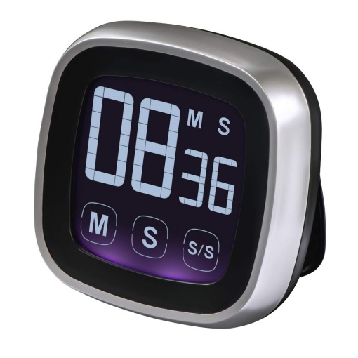 Xavax 95321 Cronometru digital de bucatarie functie tactila cronometru si cronometru magnetic pana la 99 min 59 sec sunet puternic Ceas scurt design c