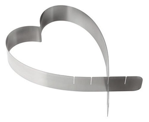 Zenker 43730 Tortenring Herz Inox Reglabil 180-265mm