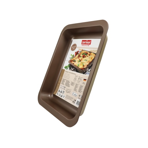 Zenker Lasagneform Mojave 36,5 x 27 x 5 cm, Maro, Rechteckig, Auriu, Backform