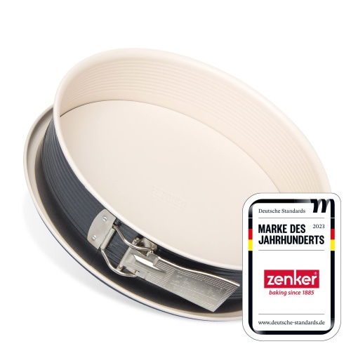 Zenker Noir Springform, Stahl, anthrazit/creme, 29 x 29 x 7 cm