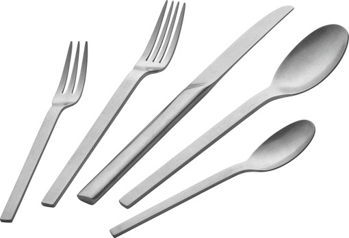 ZWILLING 1027162 Set de tacamuri minimale 68 buc pentru 12 persoane otel inoxidabil 1810 tacamuri cu design vintage ciocanite pot fi spalate in masina