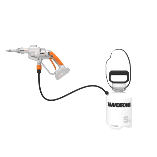 Aparat de pulverizare WORX WP651E 20V cu rezervor 5L si functie de ceata fina