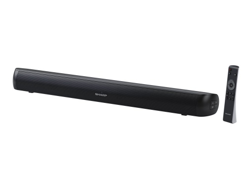 Bara de sunet SHARP HTSB107 2.0 90W (USB, Bluetooth, HDMI, optica, AUX-In (3,5 mm), latime: 65 cm), negru