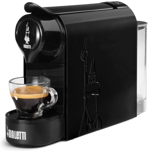 Bialetti Gioia Machine si Coffee Espresso by Capsule in Alluminio Bialetti, 1200, Negru