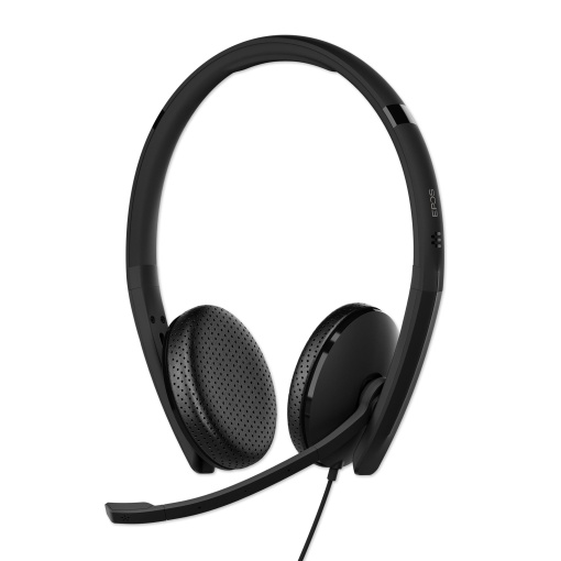 Casti USB EPOS C10 cu microfon, casti cu fir cu conexiune USB-C simpla si flexibila si tehnologie EPOS BrainAdapt.