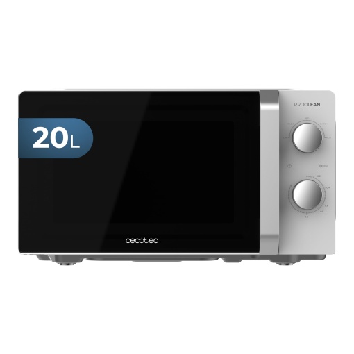 Cuptor cu microunde Cecotec Inverter, 19L, Proclean 2010 Inverter alb. 700W, capacitate 19 litri, 5 niveluri de putere, placa turnanta cu 245 mm, cronometru de pana la 30 de minute si semnalizator acustic.