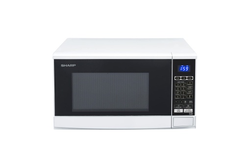 Cuptor cu microunde SHARP R670W 2 in 1 cu gratar (20 L, 800 wati, gratar de 1000 wati, 10 niveluri de putere, 13 programe automate AutoCook, cronometru) / alb