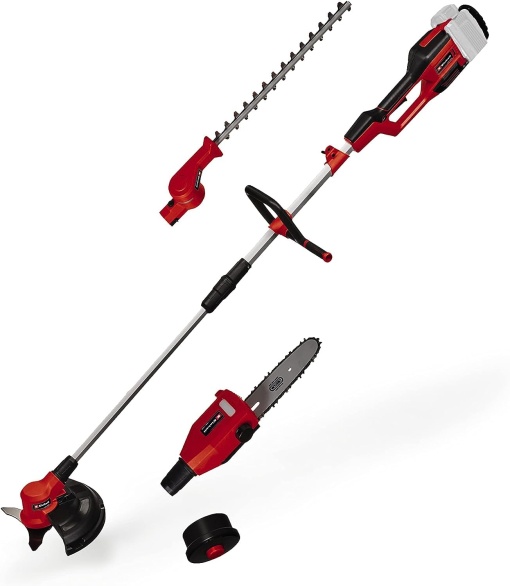 Einhell Instrument multifunctional fara fir GE-LM 36/4in1 Li-Solo Power X-Change (litiu-ion, 4 in 1 - tuns gard viu, ferastrau cu lant, trimmer, motocoasa, fara baterie si incarcator)