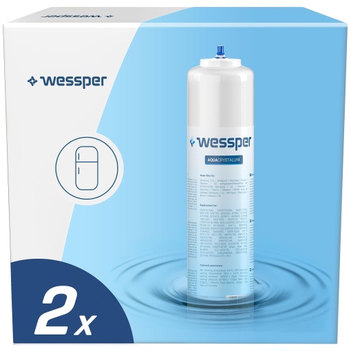 Filtru de apa Wessper pentru frigider, cartuse de filtru de apa de schimb compatibile cu Samsung Side By Side, DA29-10105J, BOSCH, SIEMENS, LG, SMEG - PACHET DE 2