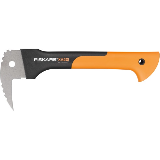 Fiskars Hand-Sappie pentru prelucrarea lemnului, lungime: 34,8 cm, maner din plastic armat cu lama din otel calit/fibra de sticla, inclusiv capac de protectie, negru/portocaliu, WoodXpert, XA2, 1003622