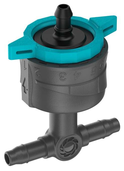 Gardena Micro-Dripper-System Picurator reglabil in linie de la 1 la 8 l/h, reglare a presiunii: Pentru plante cu cerinte diferite de apa, tehnologie de conectare simpla (13314-20)
