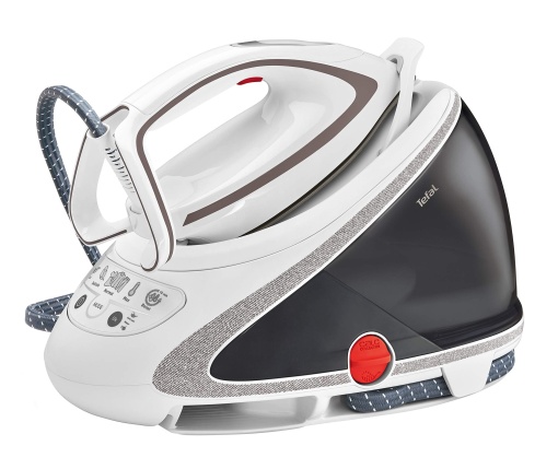 Generator de abur Tefal Pro Express Ultimate, 7,7 bari, 155 g/min. Abur continuu, 500 g/min. Explozie de abur suplimentar, 2600 wati, colector de var, statie de abur de fier, alb/gri, GV9567