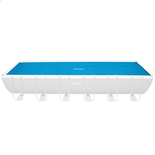 Husa solara Intex pentru Ultra Frame dreptunghiulara 732 x 366 cm, grosime 160 microni, dimensiuni de productie: 716 x 346 cm, 28017 albastru