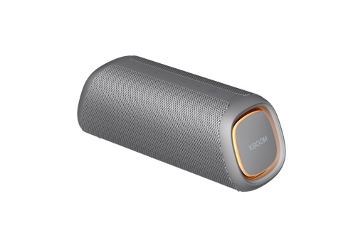LG XBOOM Go DXG5, difuzor portabil Bluetooth (20 wati, Google Assistant, Siri, iluminare), gri