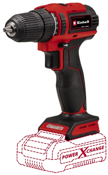 Masina de gaurit/insurubat cu acumulator Einhell TE-CD 18/40 Li BL - Solo Power X-Change (Li-Ion, 18 V, 40 Nm, motor fara perii, electronica de viteza, livrat fara baterii si fara incarcator)