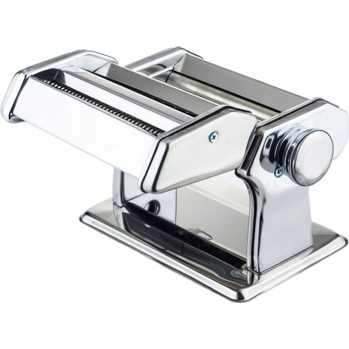 Masina de paste Maestro MR-1679R, aparat manual de paste proaspete, taietor de paste, otel inoxidabil, 8 setari de grosime, atasament ravioli, operare usoara pentru casa, lasagna, spaghete, taitei