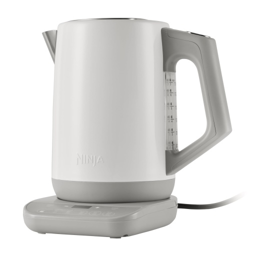 Ninja Kettle Perfect Temperature, 1.7L, afisaj LED, ceainic cu functie de gatit sub presiune si diverse setari de temperatura, alb KT200EUWH