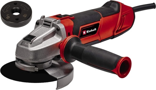 Polizor unghiular Einhell TE-AG 125/1010 CE Q (1010 wati, piulita cu eliberare rapida, electr. Reglarea vitezei, cap plat metalic, protectie disc, fara disc de taiere)