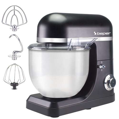 Robot de bucatarie BEPER P102SBA550 7 litri, blender cu 6 viteze si functie de impuls + accesorii 1500W
