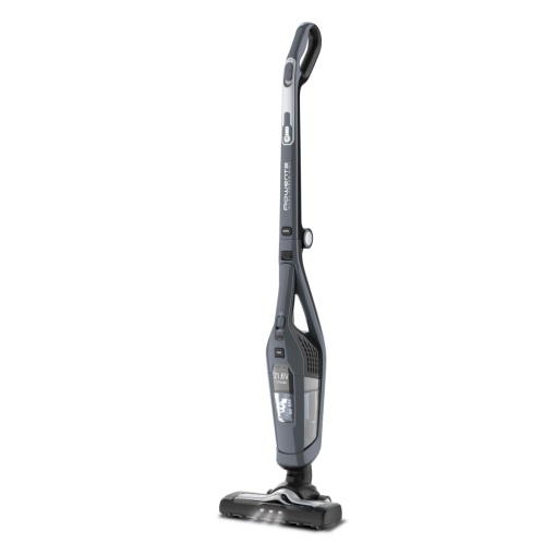 Rowenta RH6756 Dual Force 2-in-1 Aspirator fara fir | cu aspirator de mana integrat | Cap de aspiratie cu iluminare LED | foarte usor | Durata de viata a bateriei de 45 de minute | Gri