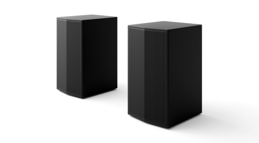 Set de difuzoare spate LG SPT8-S, set de difuzoare spate pentru bare de sunet, putere de 100 W si 2.0 canale, sunet puternic si surround, design care economiseste spatiu, negru