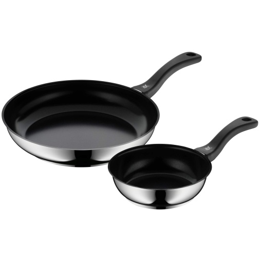 Set tigai WMF Devil 2 piese 18 cm si 28 cm inox Cromargan antiaderente compatibile inductie