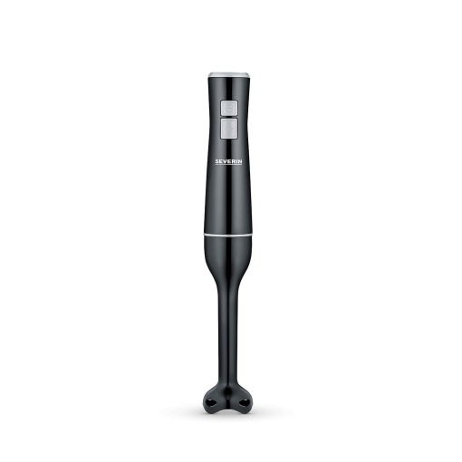SEVERIN Blender de mana pentru piure si tocare, blender puternic cu viteza turbo, blender detasabil si design ergonomic, 170 W, negru / gri, SM 3770