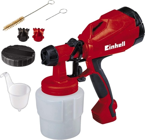 Sistem electric de pulverizare a vopselei Einhell TC-SY 400 P (400 W, pentru suprafete de lucru mici si mijlocii, pentru vopsele si glazuri, reglarea cantitatii de vopsea), 800 ml