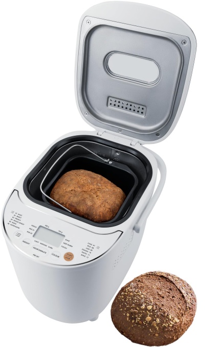 Steba Bread Maker, 12 programe automate, greutatea painii (500, 750 g), gradul de ardere (usor, mediu, intunecat) reglabil, 540 wati, BM 3