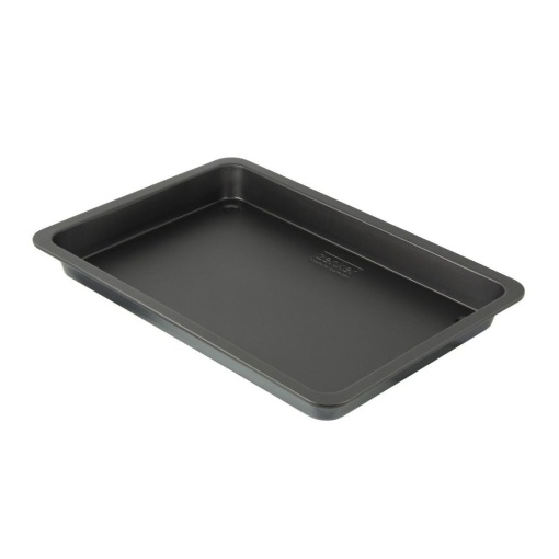 Tava Zenker Plum Cake, Tava de copt cu acoperire antiaderenta, Tava de copt pentru tort (Tava de tort: aprox. 420x290x40 mm), Cantitate: 1 bucata, Negru / Metalic