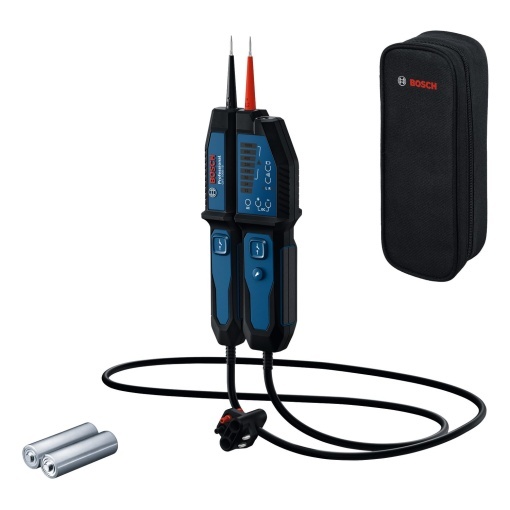 Tester de tensiune profesional Bosch GVT 1000-15 test de tensiune pana la 1000 V ACDC feedback LED sonerie alarma de vibratii IP65 lanterna incorporat