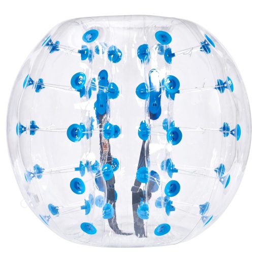 VEVOR Bumper Ball Transparent cu Puncte Albastre 12m PVC Explosionsigur pentru Activitati Outdoor