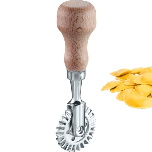 Westmark Teigrad Sofia 39 mm Cutter pentru Ravioli si Aluat Zink si Lemn de Fag