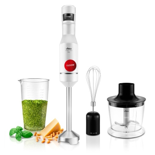 Blender de mana Ufesa Stellar Max TouchSpeed 1500W afisaj digital viteza variabila de atingere 4 lame de inalta performanta ergonomic protectie impotr