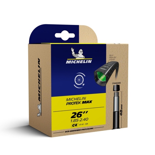 Camera Michelin Unisex C4 Protek Max, supapa Schrader-35mm, 26" 1.9 - 2.3