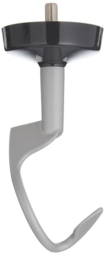 Carlig de aluat Kenwood din aluminiu KAT73.000CA, accesorii pentru aparate de bucatarie Kenwood Robot de bucatarie, carlig de amestecare potrivit pentru toate robotele de bucatarie Chef XL, poate fi spalat in masina de spalat vase, aluminiu, argintiu