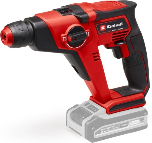 Ciocan rotopercutor cu acumulator Einhell TE-HD 18/12 Li-Solo Power X-Change (litiu-ion, 18 V, 1,3 J, capacitate de gaurire in beton 12 mm, montura SDS-plus, lumina LED, fara baterie si incarcator)