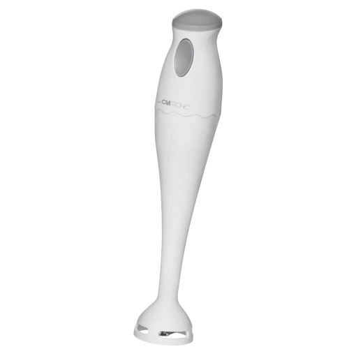 Clatronic Blender de mana/Blender de mana/Blender de mana/Blender SM 3577; Cutit de impact din otel inoxidabil; pentru smoothie, piure de dovleac, terci pentru bebelusi, milkshake; cu ulcior de blender (500 ml); 180 wati; alb