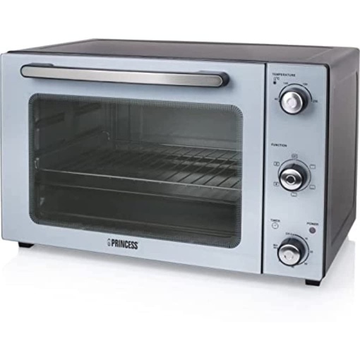 Cuptor cu convectie Princess - Gratar, prajire si coacere - Pereti antiaderenti - Capacitate 45 l - 1800 Watt - Negru, 112754
