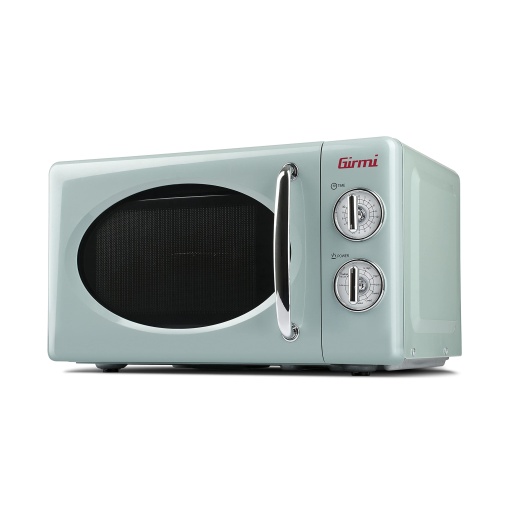 Cuptor cu microunde combinat Girmi FM2100, 1150 W, 20 litri, otel, verde apa.