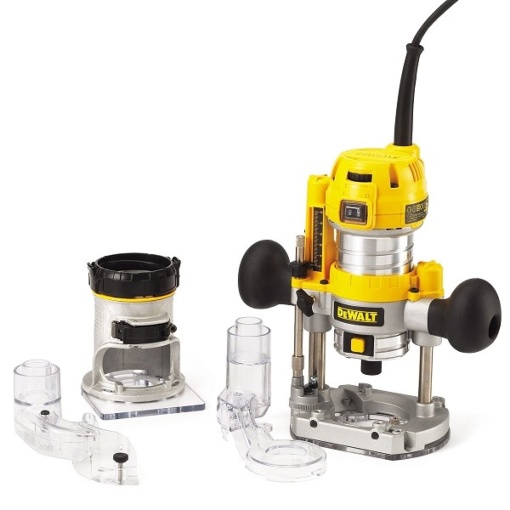 DeWalt DE WALT D26204K-QS Electrofresatrice con Affondamento e Base Fissa 8 mm 900 W