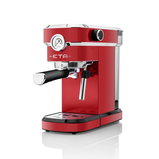 ETA Portafiltru Storio I Rosu I Espressor I Duza de spumare a laptelui I 20 Bar I Rezervor de apa de 750ml I 1350 Watt