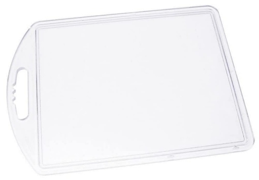 Fackelmann Tranchierbrett Transparent Tocator din Plastic cu Saftrille 35x25 cm