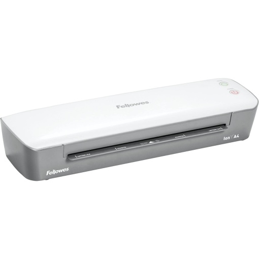 Fellowes Laminator A4 Ion pentru biroul de acasa, pentru laminarea foliilor de pana la 125 microni grosime, inclusiv 10 folii de laminare A4