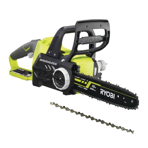 Ferastrau cu lant fara fir RYOBI 18 V ONE OCS1830 lungime lama 30 cm motor fara perii tensionare lant fara unelte fara baterie si incarcator