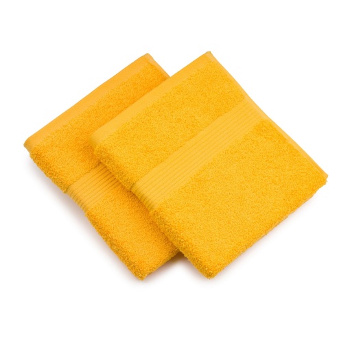 Gozze - Prosop New York, Set de 2, Moale si Absorbant, 100% Bumbac, 50 x 100 cm - Galben
