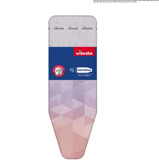 Husa masa de calcat Vileda Diamond Titan rezistenta la caldura universala certificata OEKO-TEX