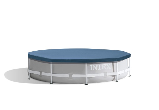 Intex Round Pool Cover - Pool Cover - Pentru Metal si Prism Frame Pool 58108 Albastru 10 ft